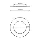 Ofenrohr doppelwandig Jeremias ISO-Line Wandrosette 55 mm