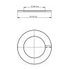 Ofenrohr doppelwandig Jeremias ISO-Line Wandrosette 55 mm