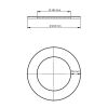 Ofenrohr doppelwandig Jeremias ISO-Line Wandrosette 55 mm