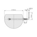 Ø 130 mm - Drosselklappe - Zugbegrenzer