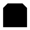 Plaque pare-étincelles Acier - Hexagone - Noir/Gris