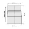 Ofenrohr Reduzierung 160 mm > 120 mm Schwarz
