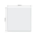 Funkenschutzplatte Glas Quadrat 100 x 100 x 0,6 cm