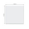 Funkenschutzplatte Glas Quadrat 100 x 100 x 0,6 cm