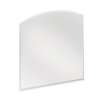 Plaque pare-étincelles Verre - Arc surbaissé 1200 mm x 1000 mm