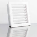 Grille de ventilation avec lamelles rigides Blanc