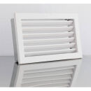 Grille de ventilation avec lamelles rigides Blanc