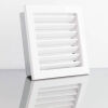 Grille de ventilation avec lamelles rigides Blanc