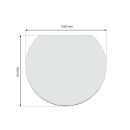 Plaque pare-étincelles Verre - Segment - 1050 mm x 1200 mm