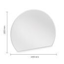 Plaque pare-étincelles Verre - Segment - 1050 mm x 1200 mm