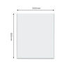 Plaque pare-étincelles Verre - Rectangle - 1200 mm x 1000 mm