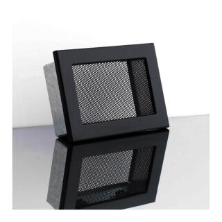 Grille de ventilation avec gaze métallique Noir
