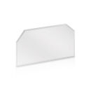Plaque pare-étincelles Verre - Plaque devant - Hexagone - 500 mm x 1000 mm