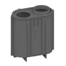 Boîte de réchauffage en fonte - hauteur 730 mm