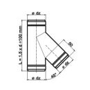 Tuyau de ventilation T-Pièce 45° rond