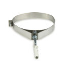 Collier de fixation avec vis à double filetage