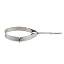 Collier de fixation avec vis à double filetage