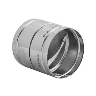 Ø 120 mm Connecteur Tube flexible avec clapet battant - Acier inoxydable