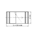 Ø 120 mm Connecteur Tube flexible avec clapet battant - Acier inoxydable