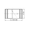 Ø 120 mm Connecteur Tube flexible avec clapet battant - Acier inoxydable