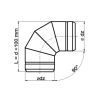 Ø 120 mm Tuyau de ventilation Coude ajustable 0 - 90°