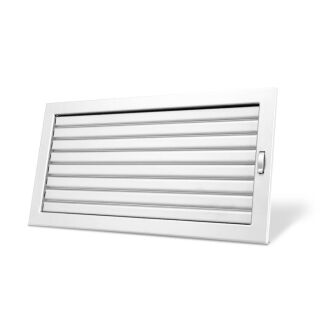 Grille de ventilation avec lamelles flexibles Blanc 450 x 240 mm