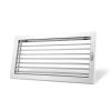 Grille de ventilation avec lamelles flexibles Blanc 450 x 240 mm