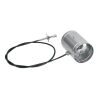 Ø 120 mm Volet daération avec câble Bowden sans joint en silicone