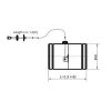 Ø 120 mm Volet daération avec câble Bowden sans joint en silicone