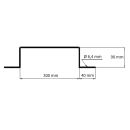 300 x 90 mm Clip de fixation pas isolé