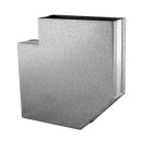 150 x 50 mm Conduit plat Coude 90° horizontal