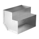 150 x 50 mm Conduit plat Coude 90° vertical