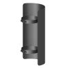 Ø 150 mm Ofenrohr Strahlungsschutz 50 cm Schwarz