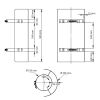 Ø 150 mm Ofenrohr Strahlungsschutz 50 cm Schwarz