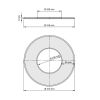 Ø 200 mm - Rosette Schwarz