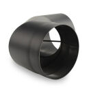 Ø 200 mm - Bogen 90° mit Tür Schwarz