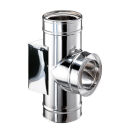 Schiedel ICS Raccord de tuyau 90° avec raccord trappe...