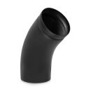 Ø 150 mm Coude à 45 ° forme pleine - Noir