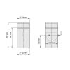 Ø 120 mm Tube droit 25 cm avec clé de tirage - Noir
