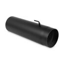 Ø 120 mm - Ofenrohr 50 cm mit Drosselklappe Schwarz
