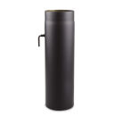 Ø 130 mm Tube droit 50 cm avec Clé de tirage Noir