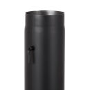 Ø 150 mm Tube droit 100 cm avec clé de tirage Noir
