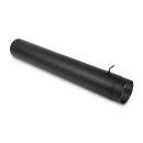 Ø 150 mm Tube droit 100 cm avec clé de tirage Noir