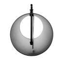 Ø 150 mm Tube droit 100 cm avec clé de tirage Noir