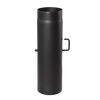 Ø 250 mm - Ofenrohr 50 cm mit Drosselklappe Schwarz