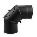 Ø 160 mm Coude 0 - 90 ° pivotant - Noir