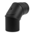 Ø 160 mm Coude 0 - 90 ° pivotant - Noir