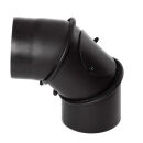 Ø 250 mm Coude 0 - 90 ° pivotant - Noir