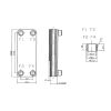 Echangeur de chaleur à plaques en acier inoxydable Hrale DTH-32-20