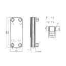 Echangeur de chaleur à plaques en acier inoxydable DTH-32-40